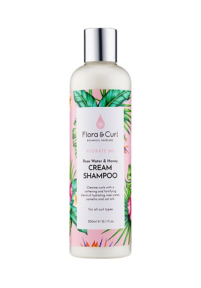 FLORA & CURL - ORGANIC ROSE&HONEY CREAM SHAMPOO 300ML