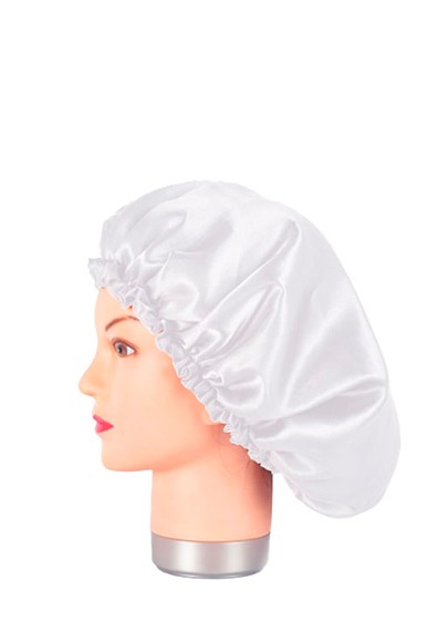 GORRO DE SATÉN BLANCO ANTI FRIZZ